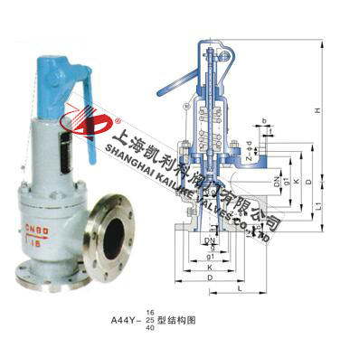 A44H、A44Y帶扳手彈簧全啟封閉式安全閥